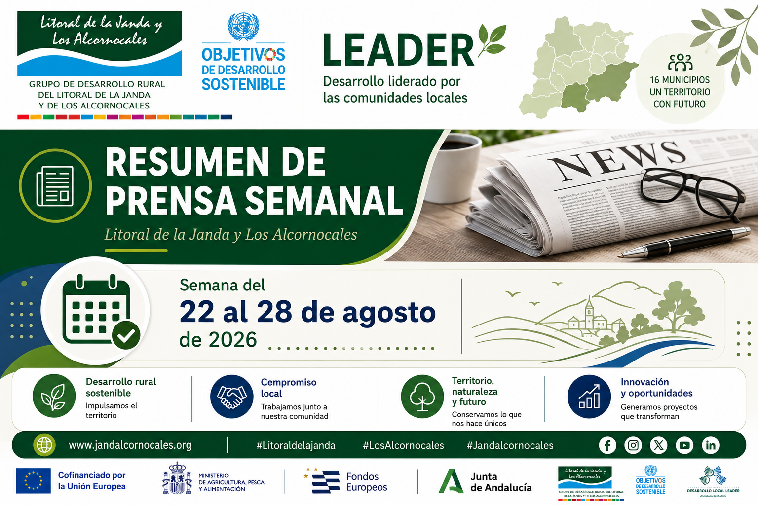 Resumen de prensa semanal | Litoral de la Janda y Los Alcornocales Semana del 22 al 28 de agosto de 2026